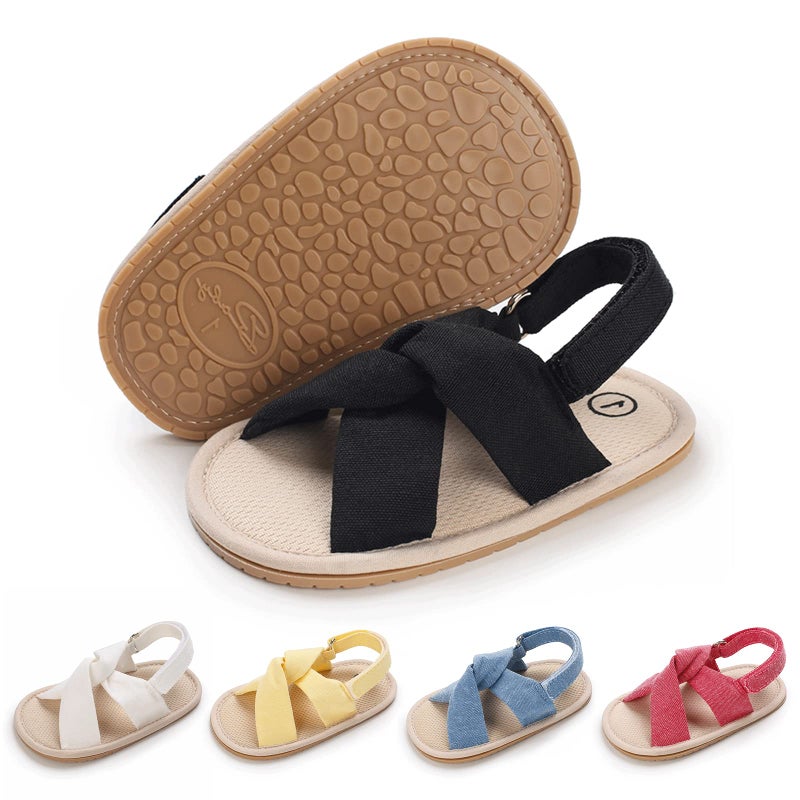 CoKate Baby Boys Girls Sandals Rubber Sole Outdoor First Walker Toddler Girls Boys Summer Shoes - Image 1